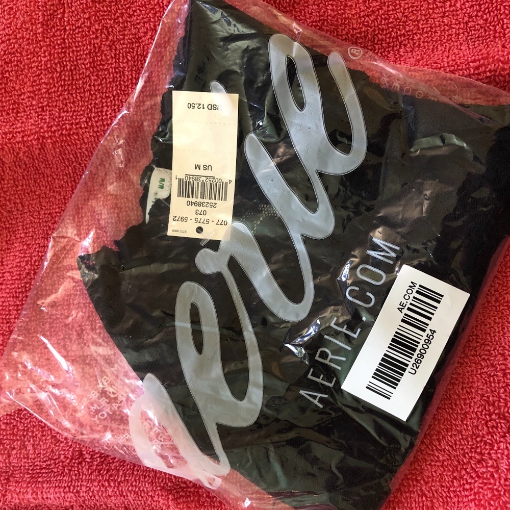 Aerie black lace panty